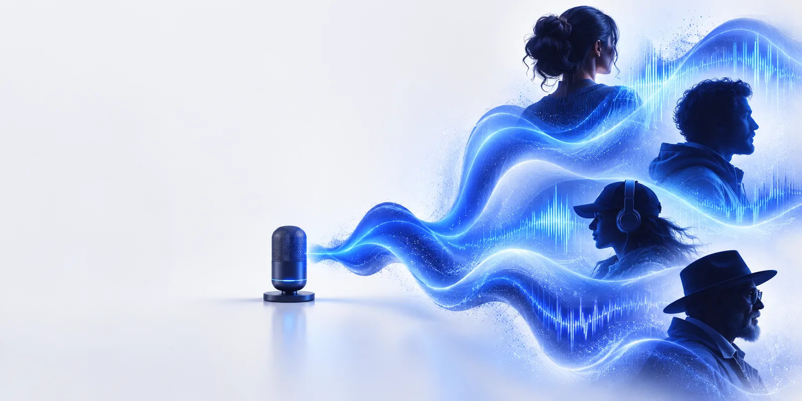 Abstract visual representing generated speech