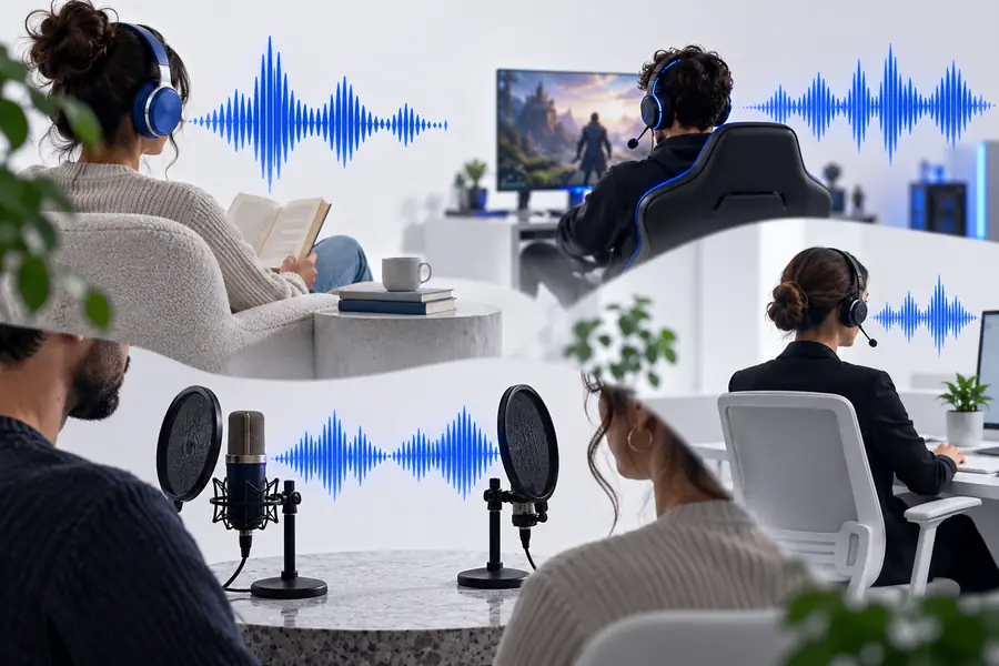 Ausgearbeitetes Sprach-Workflow-Konzept, das als fertiges Beispiel dargestellt wird