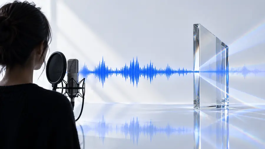 Original spoken recording before voice transformation